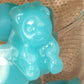 Sour blue raspberry lemonade wine infused gummy bears