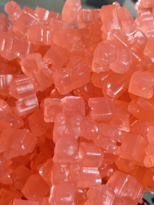 Pink lemonade wine infused gummy bears