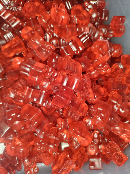 Cranberry Pomegranate (RUM) infused Gummy Bears